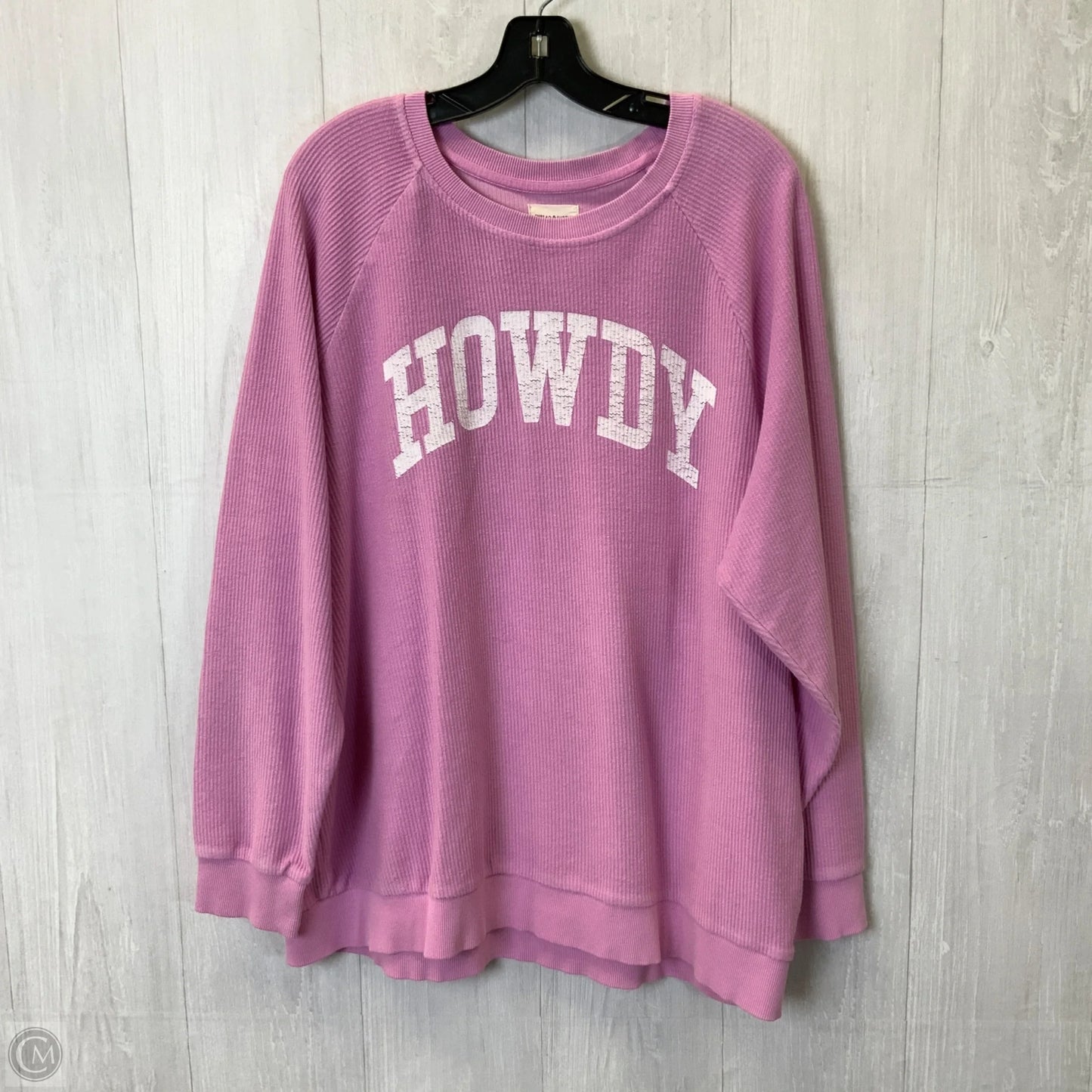 Top Long Sleeve By Thread And Supply In Pink, Size: Xl