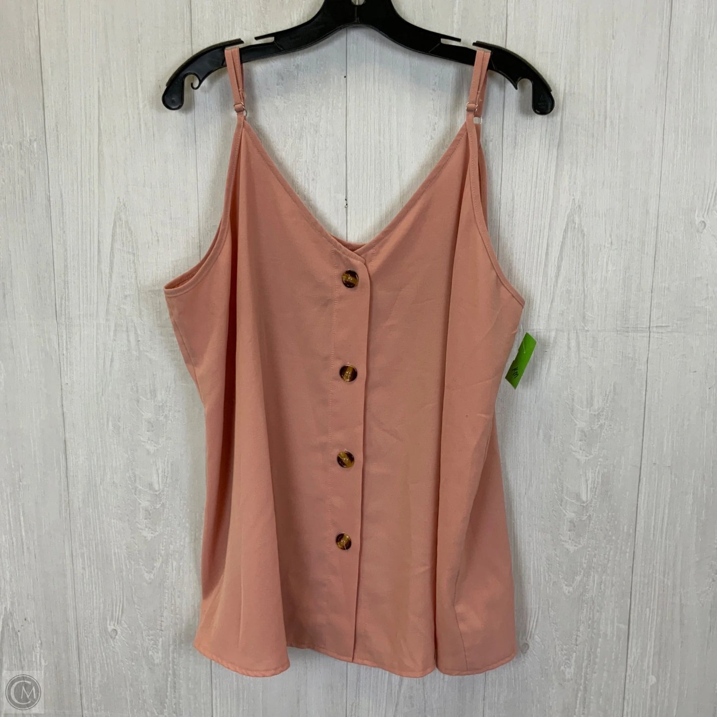 Tank Top By Clothes Mentor In Peach, Size: 2x