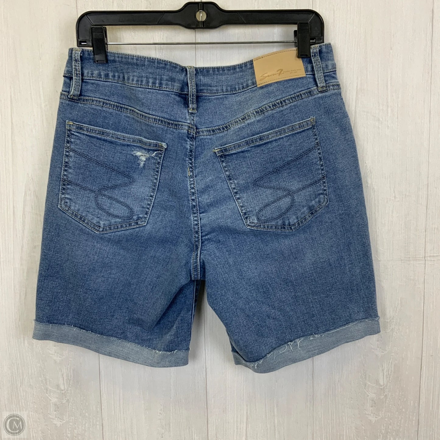 Shorts By Seven 7 In Blue Denim, Size: 8