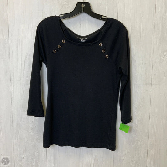Top 3/4 Sleeve Basic By Talbots In Black, Size: Xs