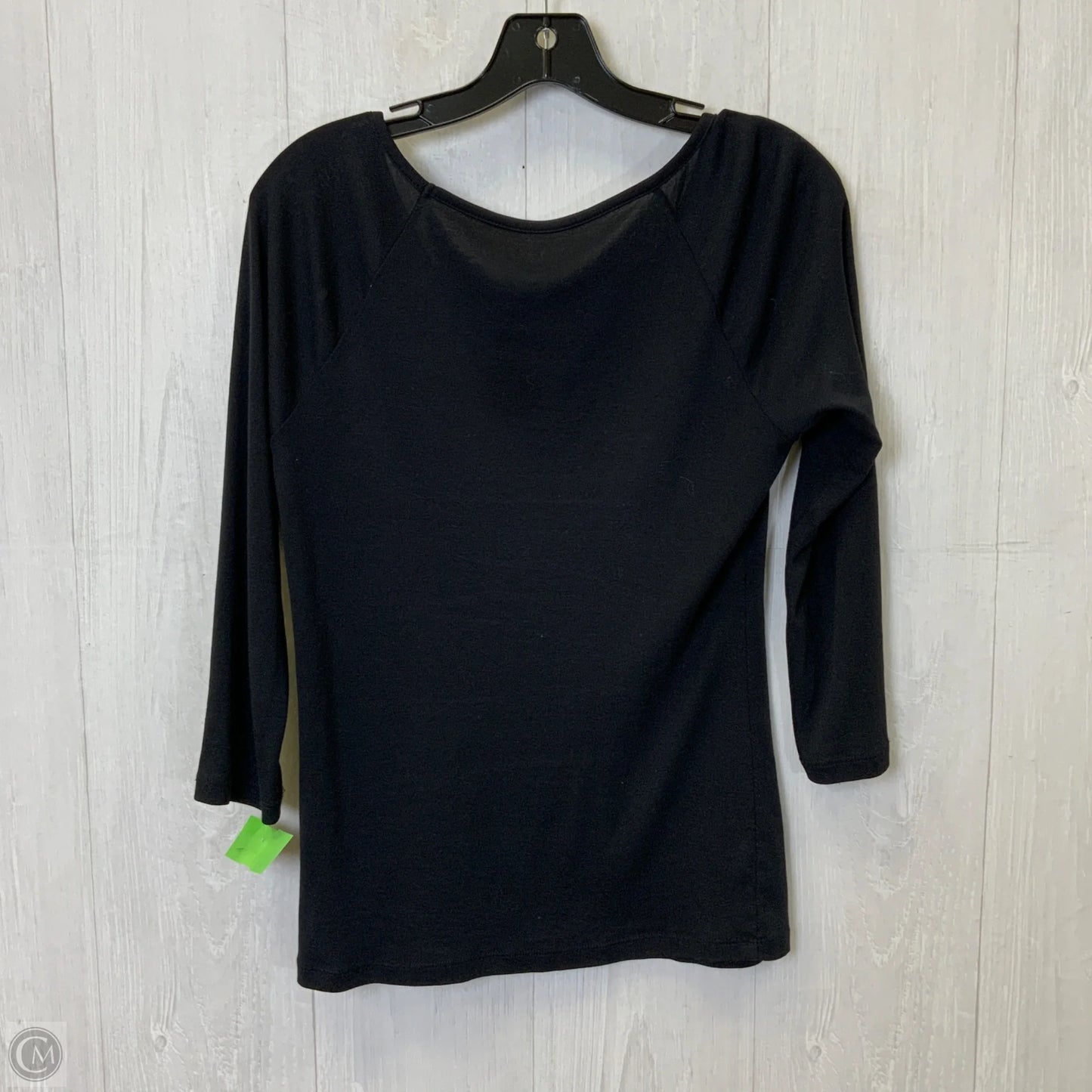 Top 3/4 Sleeve Basic By Talbots In Black, Size: Xs