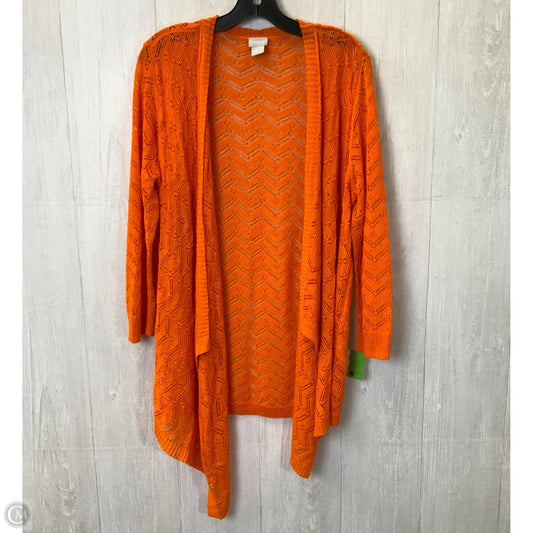 Cardigan By Chicos In Orange, Size: M