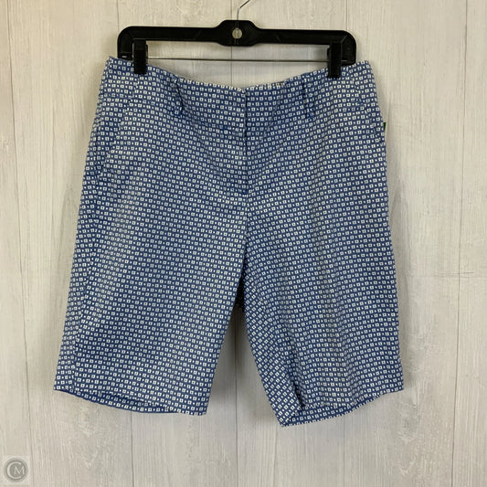 Shorts By Ann Taylor In Blue & White, Size: 10