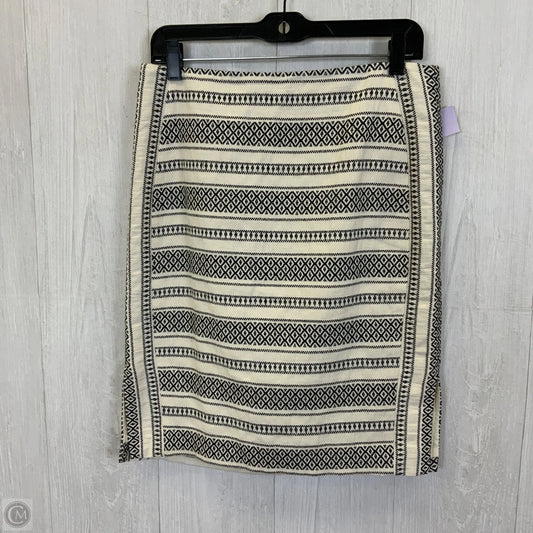 Skirt Mini & Short By Loft In Black & White, Size: Mp