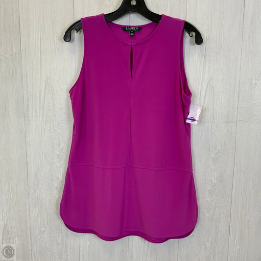 Top Sleeveless By Lauren By Ralph Lauren In Purple, Size: Mp