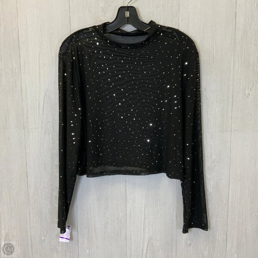 Top Long Sleeve By Clothes Mentor In Black, Size: Xxl