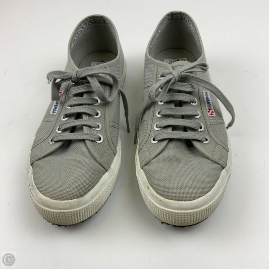 Shoes Sneakers By Superga In Grey, Size: 9