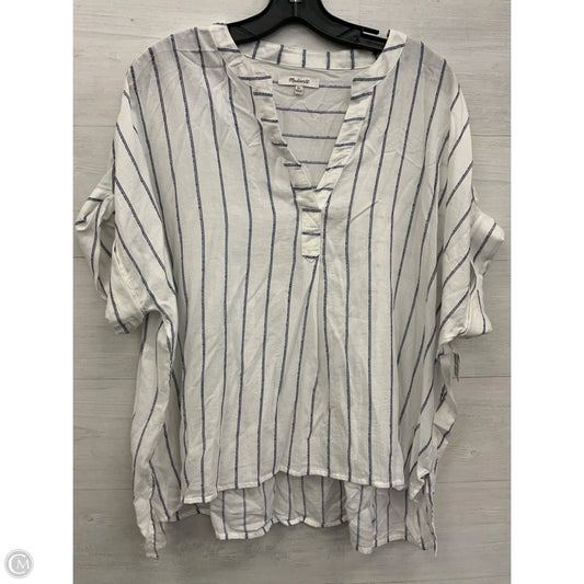 Top Short Sleeve By Madewell In White, Size: Xl