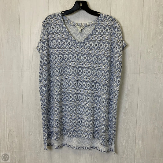 Top Short Sleeve Basic By Orvis In Blue & White, Size: Xl