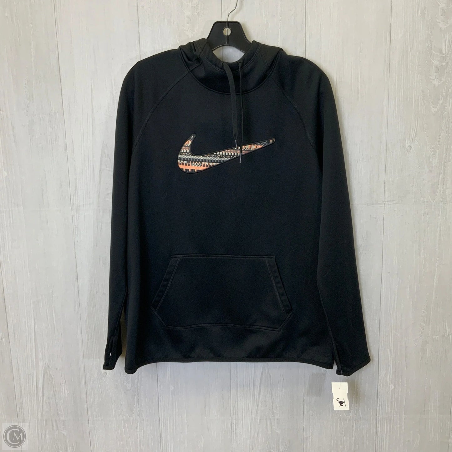 Sweatshirt Hoodie By Nike Apparel In Black, Size: L
