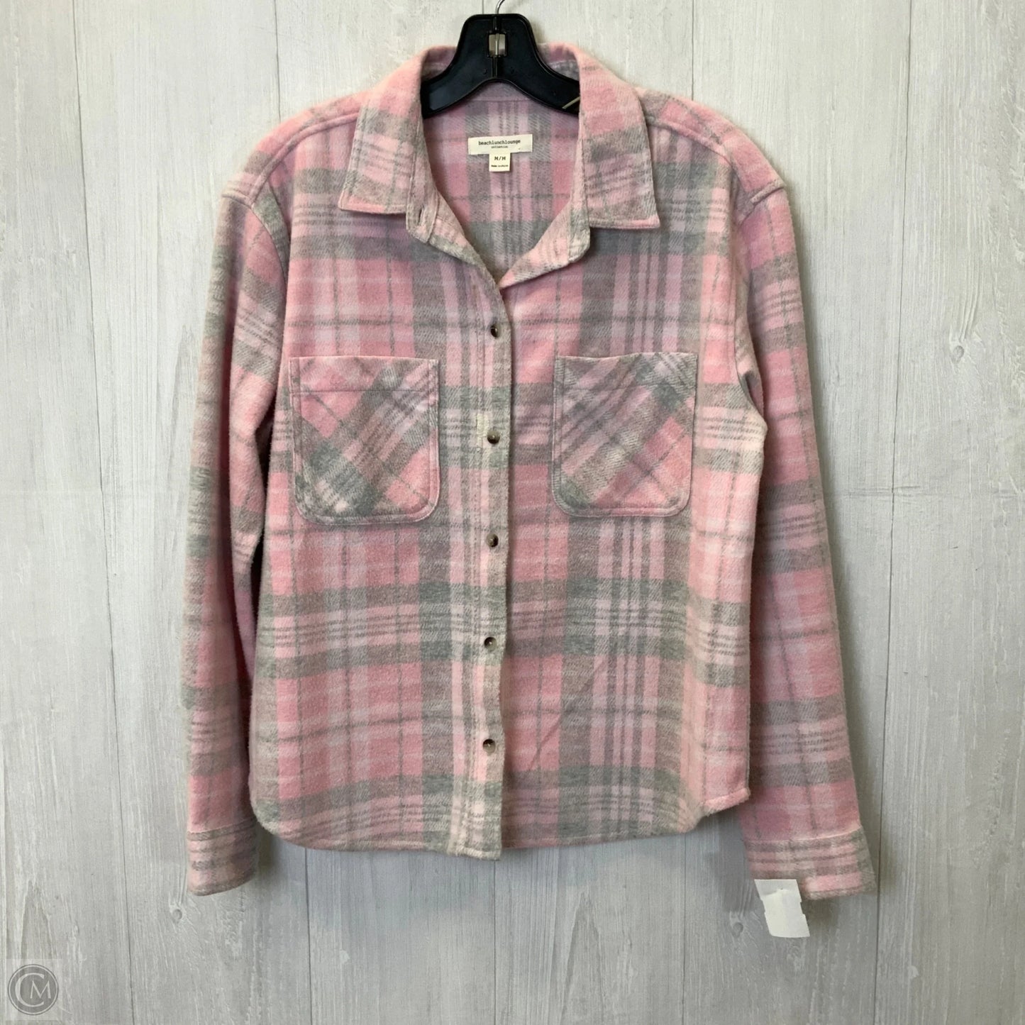 Blouse Long Sleeve By Beachlunchlounge In Pink, Size: M
