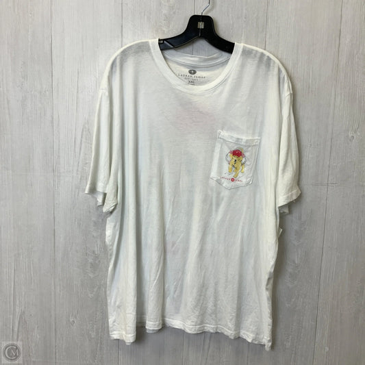 Top Short Sleeve Basic By Lauren James In White, Size: Xxl