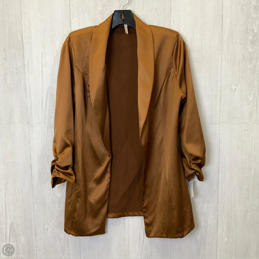 Blazer By Clothes Mentor In Bronze, Size: S