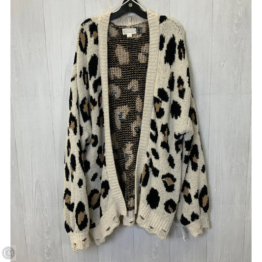 Sweater Cardigan By Loveriche In Leopard Print, Size: L