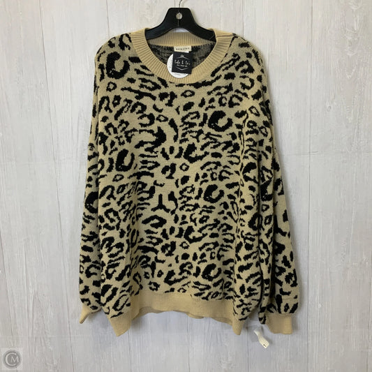 Sweater By Main Strip In Leopard Print, Size: L