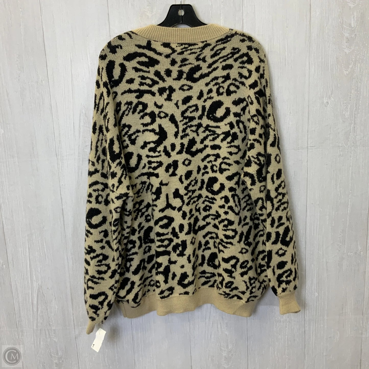 Sweater By Main Strip In Leopard Print, Size: L