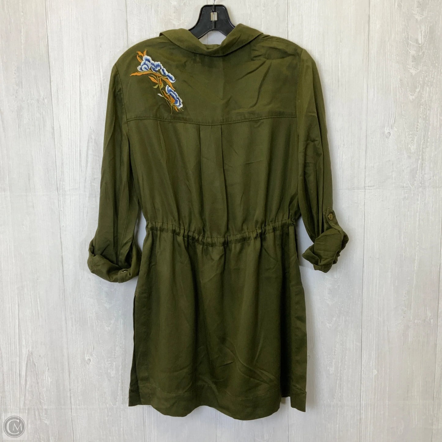 Jacket Utility By Chicos In Green, Size: S