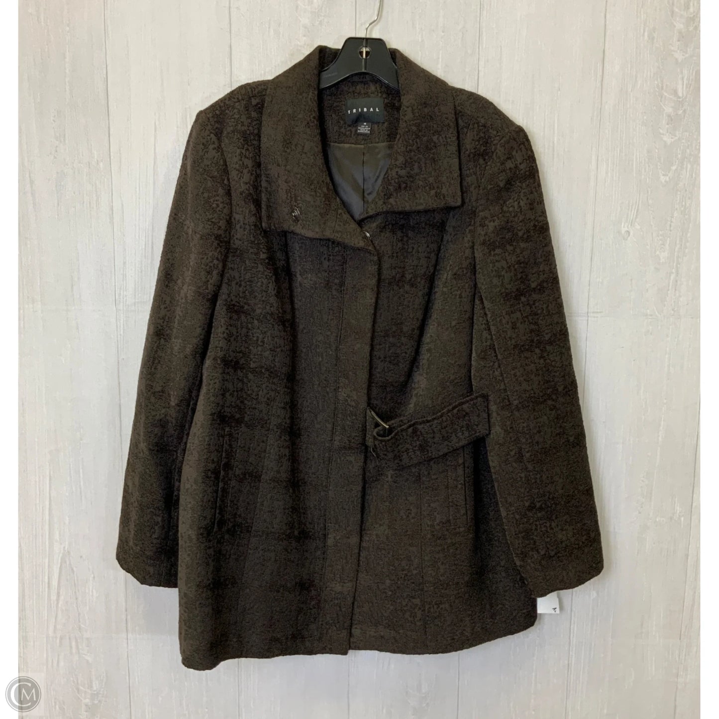 Coat Peacoat By Tribal In Brown, Size: Xl