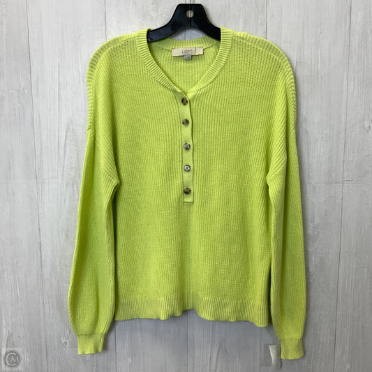 Sweater By Loft In Chartreuse, Size: S