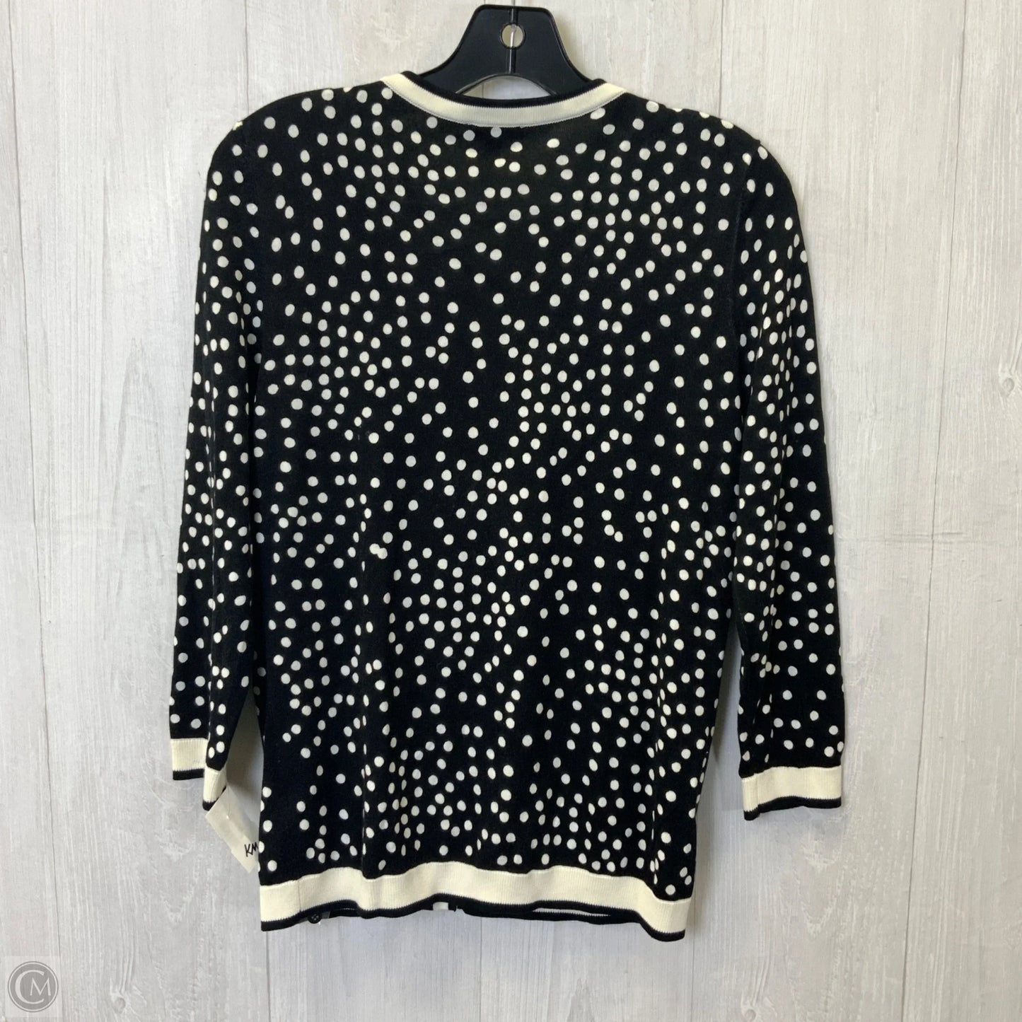 Cardigan By Talbots In Black & White, Size: S