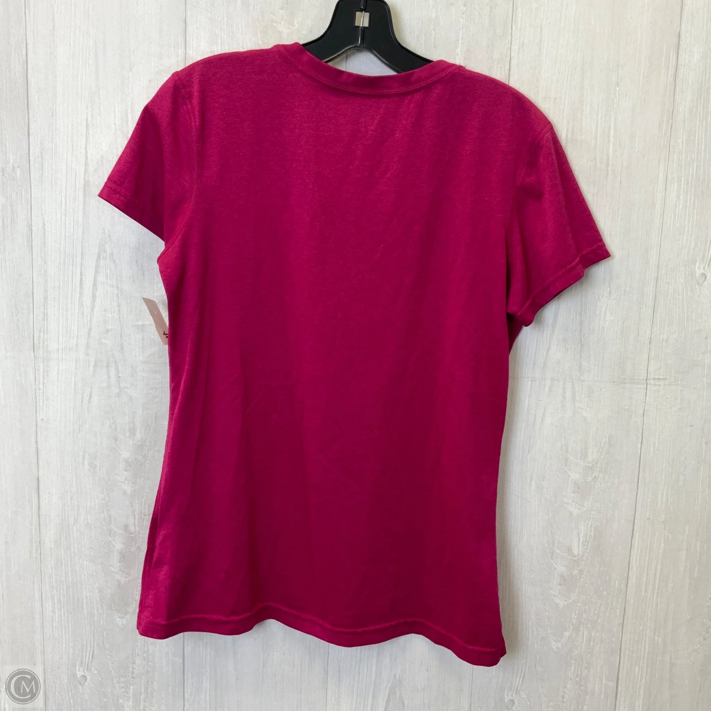 Athletic Top Short Sleeve By Nike Apparel In Pink, Size: M