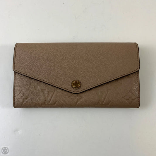 Wallet Luxury Designer By Louis Vuitton, Size: Large