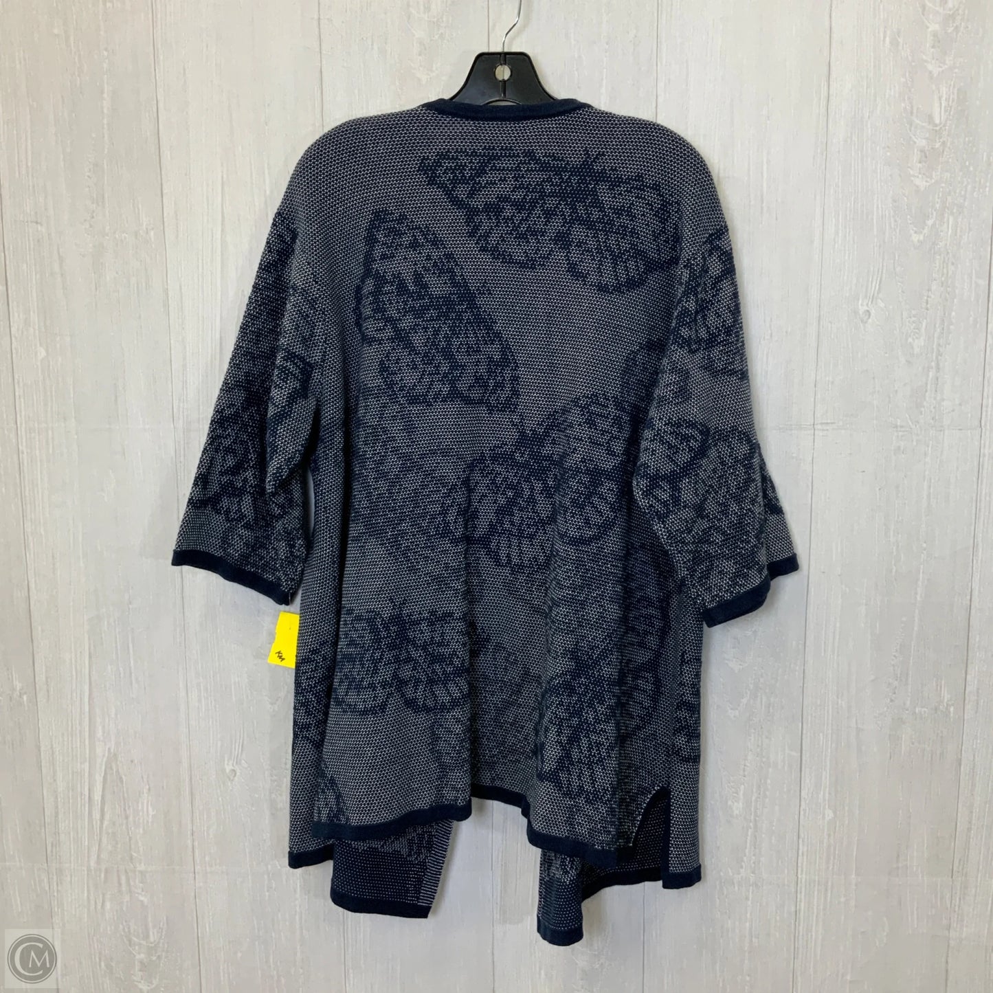 Sweater Cardigan By Catherines In Navy, Size: 1x
