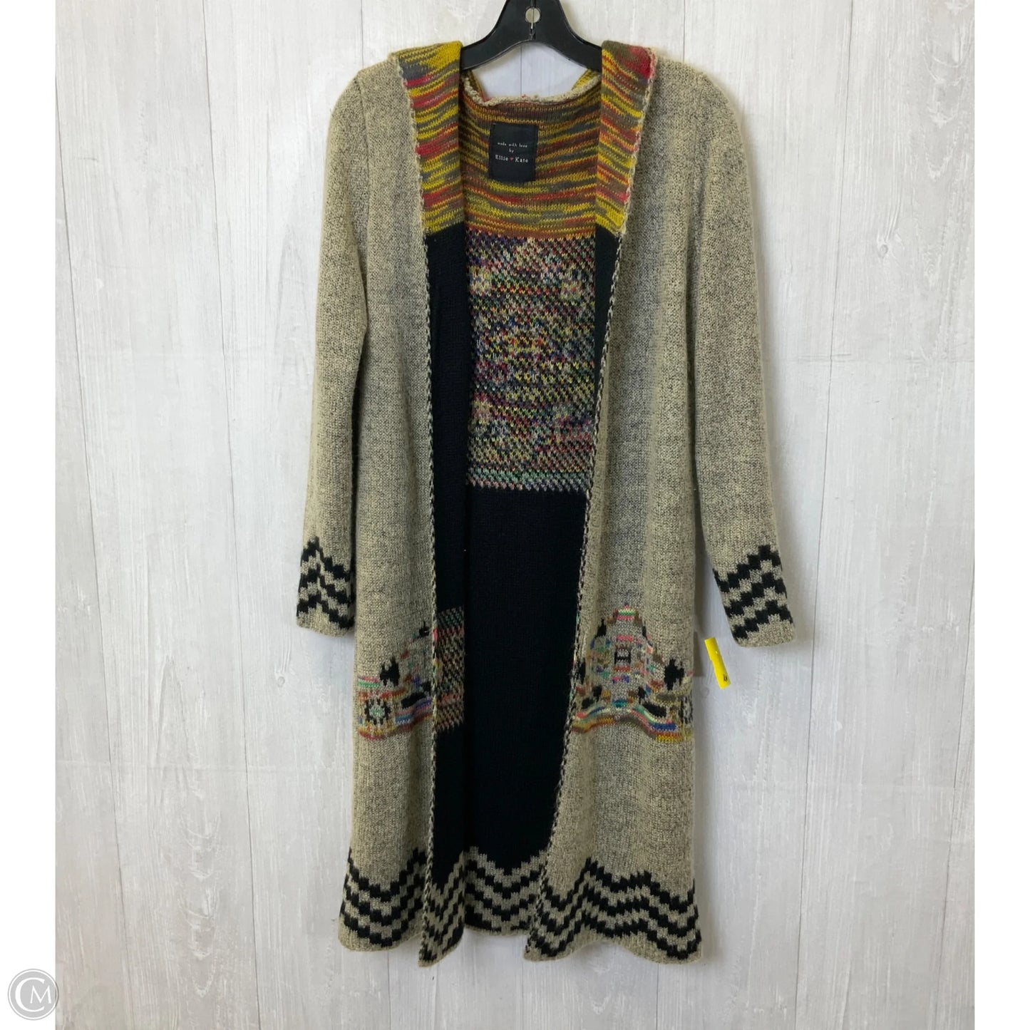 Sweater Cardigan By Clothes Mentor In Beige, Size: S
