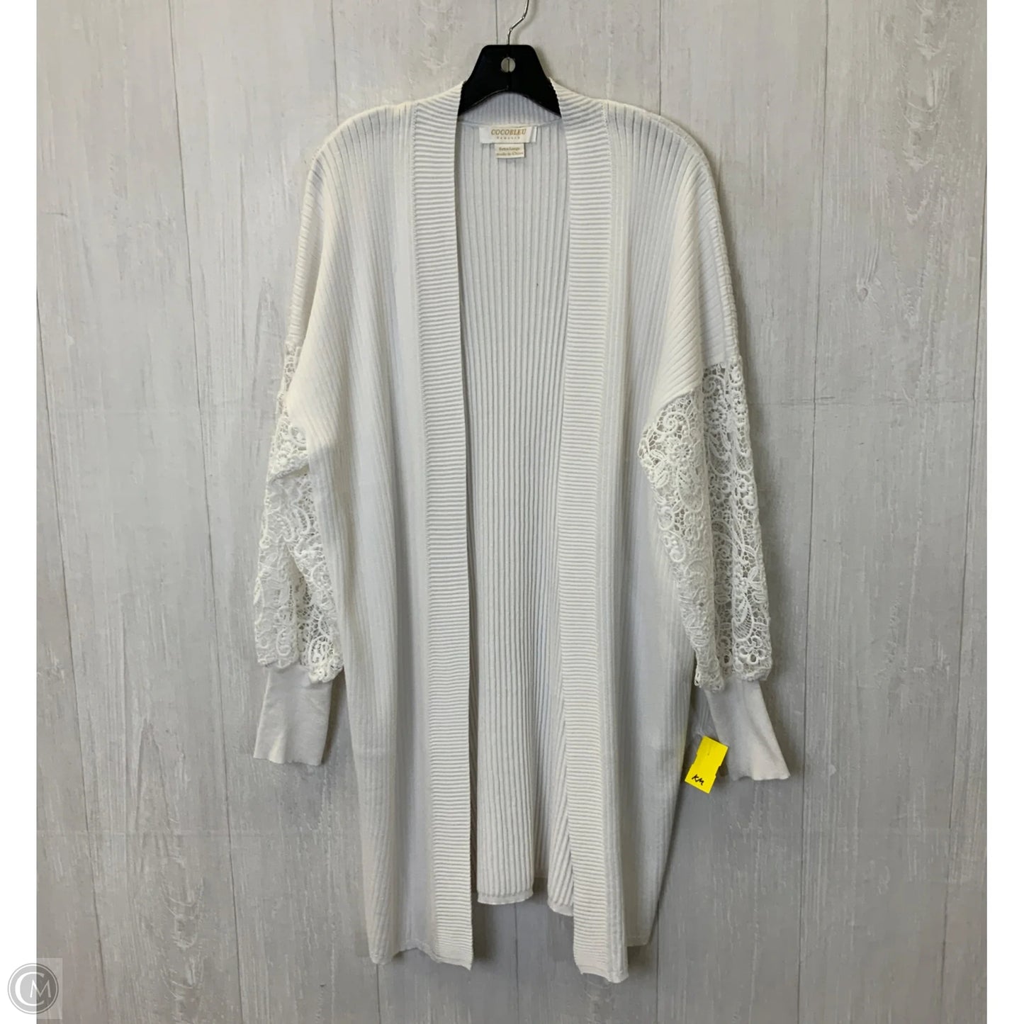 Cardigan By Clothes Mentor In White, Size: Xl