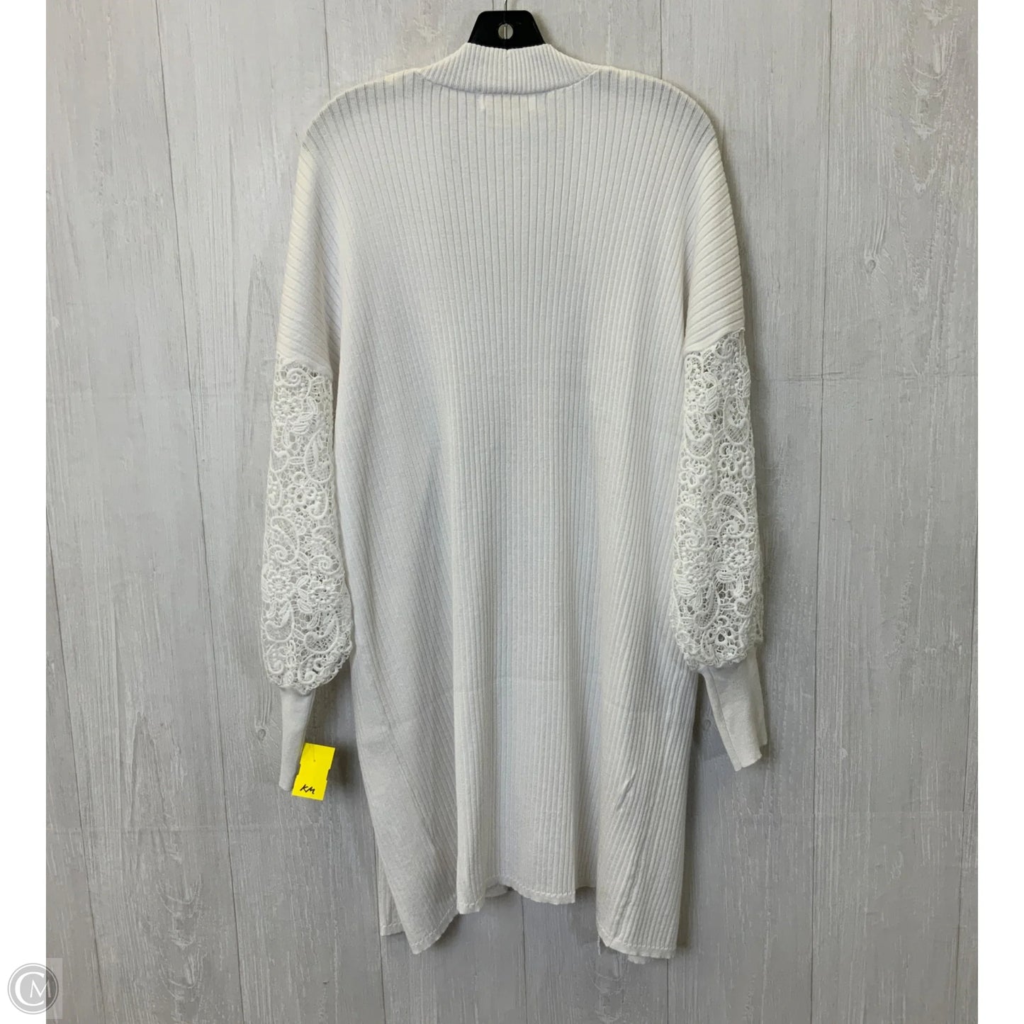 Cardigan By Clothes Mentor In White, Size: Xl