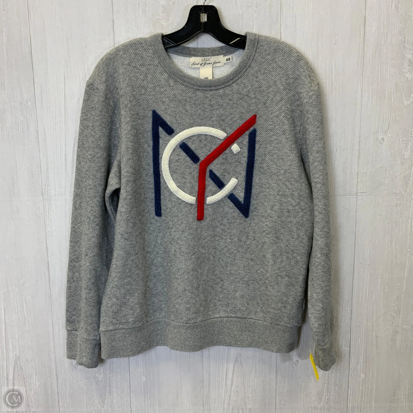 Sweatshirt Crewneck By H&m In Grey, Size: M
