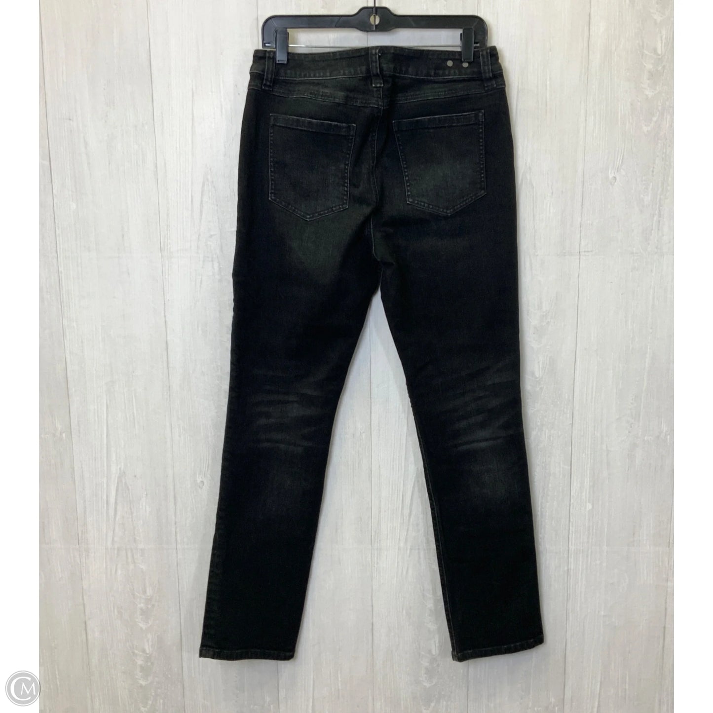 Jeans Straight By Cabi In Black Denim, Size: 10