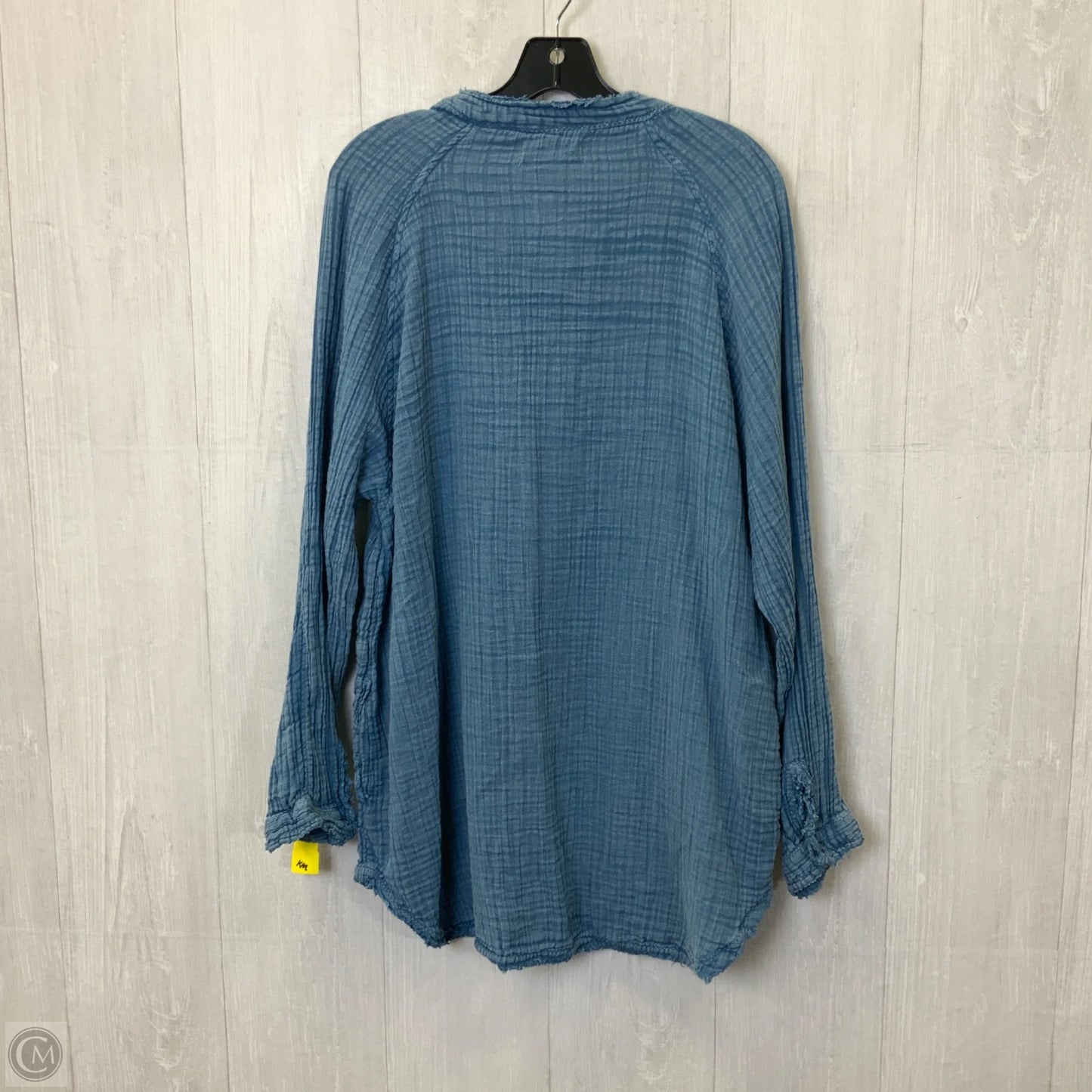 Tunic Long Sleeve By Natural Life In Blue, Size: L