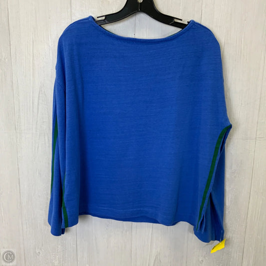Top Long Sleeve Basic By Loft In Blue, Size: M