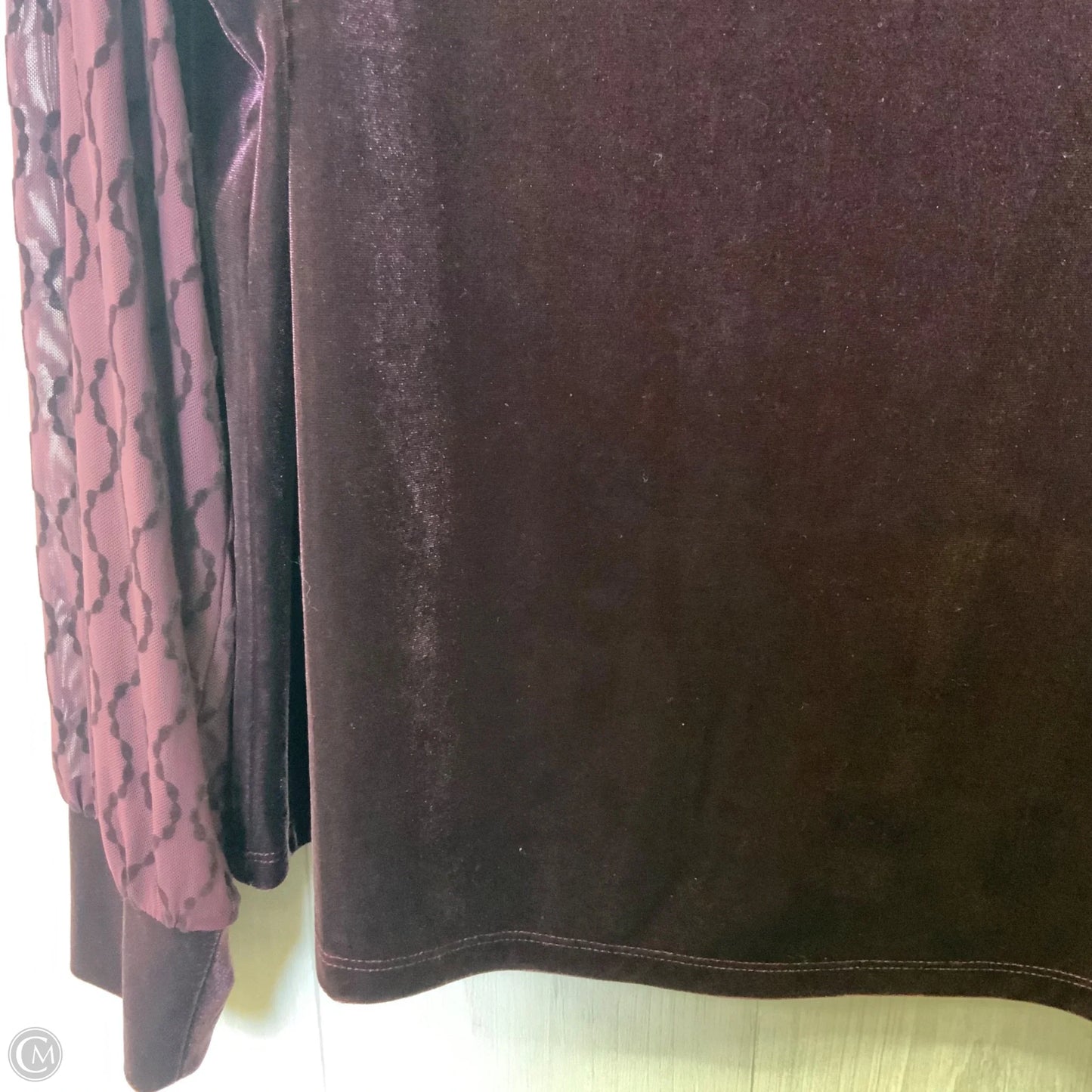 Top Long Sleeve By Chicos In Purple, Size: L