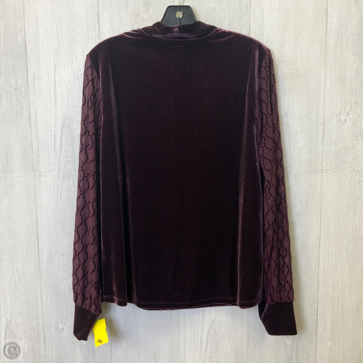 Top Long Sleeve By Chicos In Purple, Size: L
