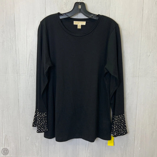 Top Long Sleeve By Michael By Michael Kors In Black, Size: Xl