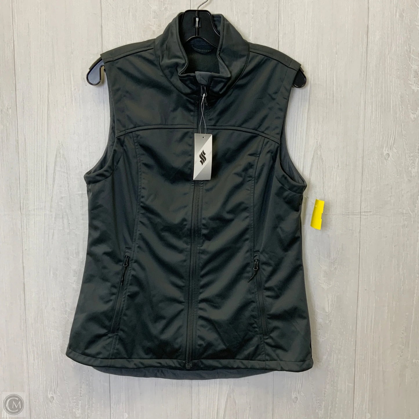 Vest Fleece By Clothes Mentor In Grey, Size: M