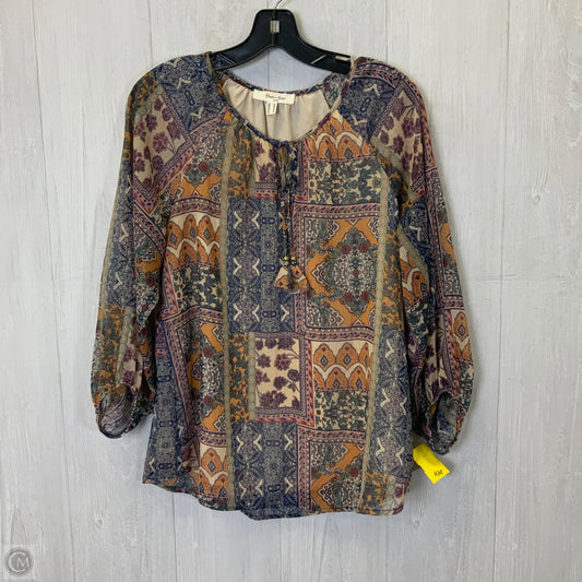 Top 3/4 Sleeve By Clothes Mentor In Multi-colored, Size: M