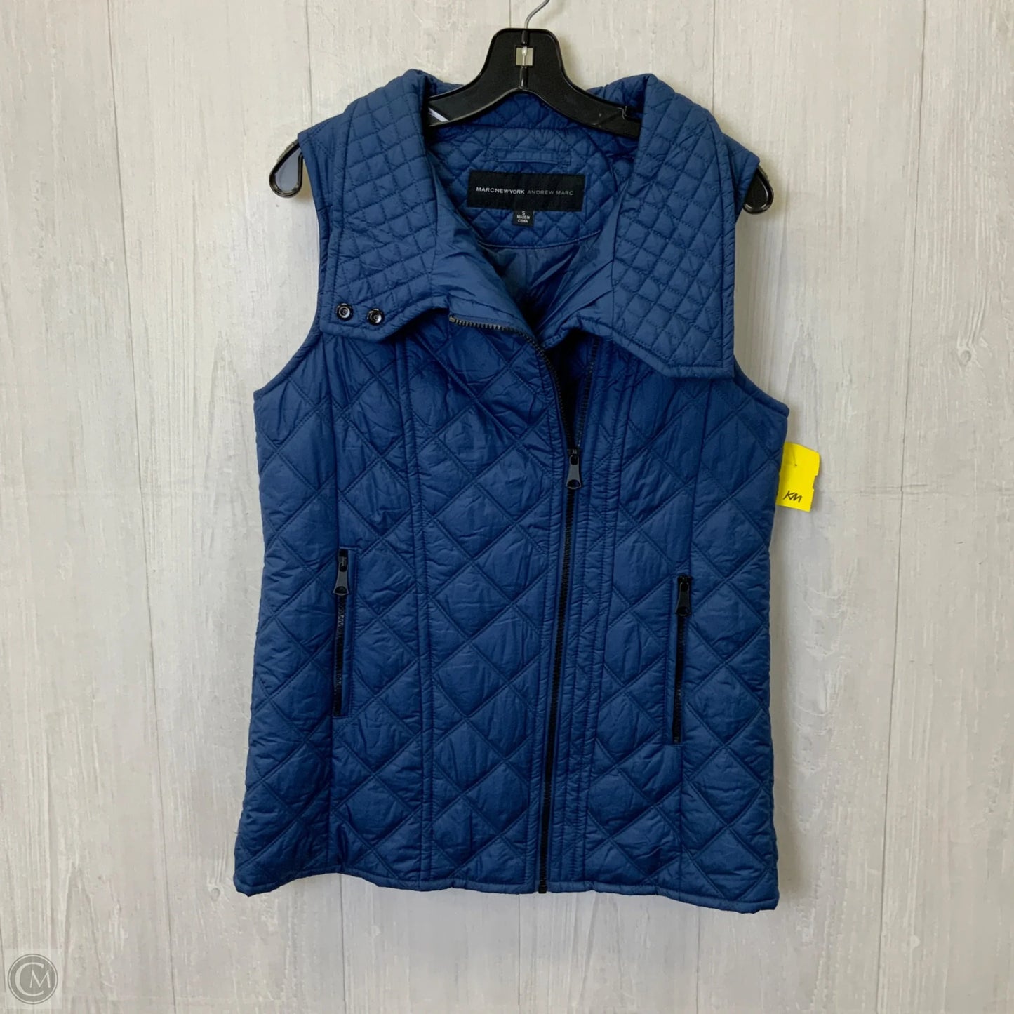 Vest Puffer & Quilted By Marc New York In Blue, Size: S