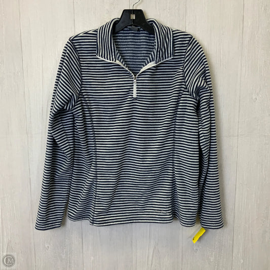 Athletic Fleece By Eddie Bauer In Blue & White, Size: M