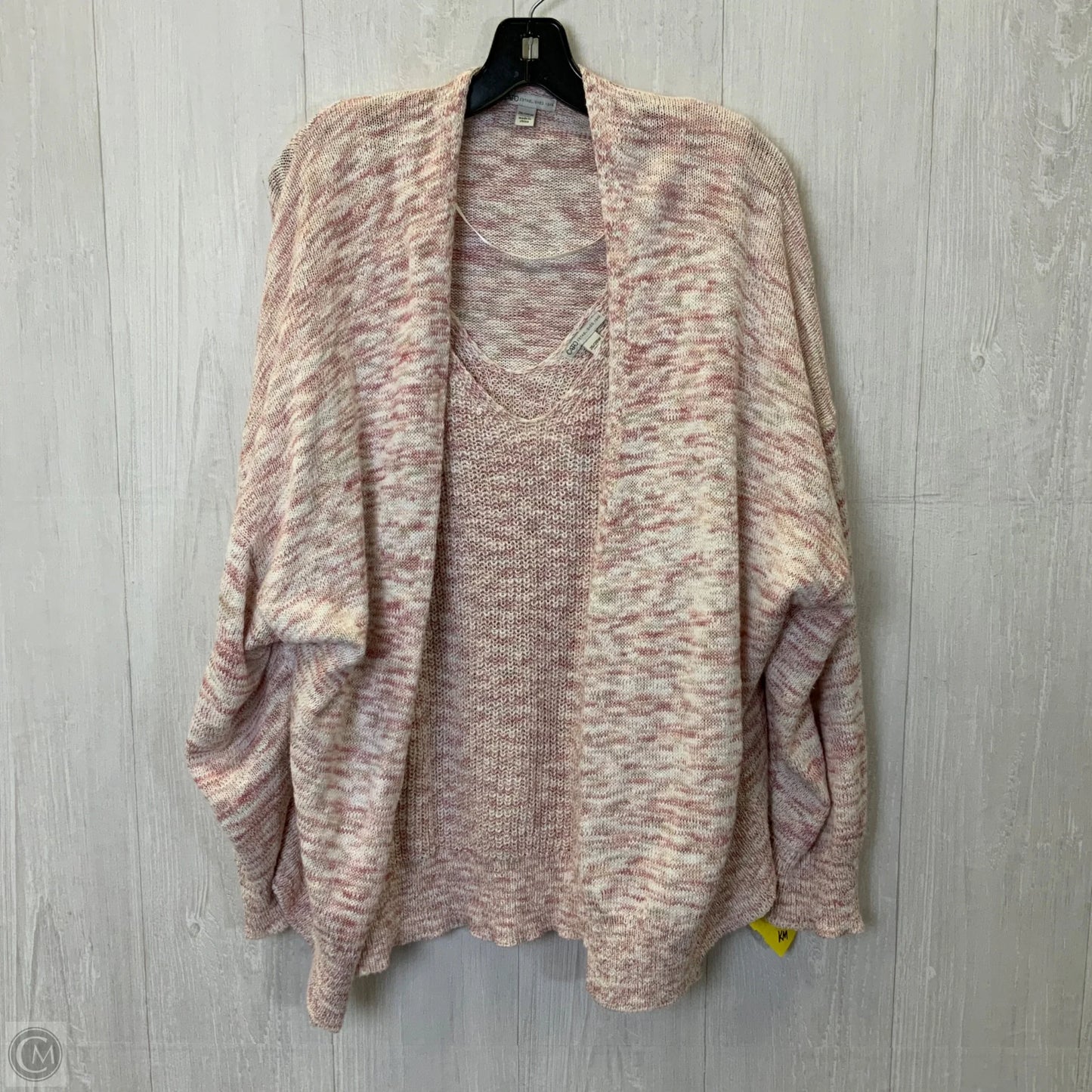 Sweater 2pc By Cato In Pink, Size: 3x