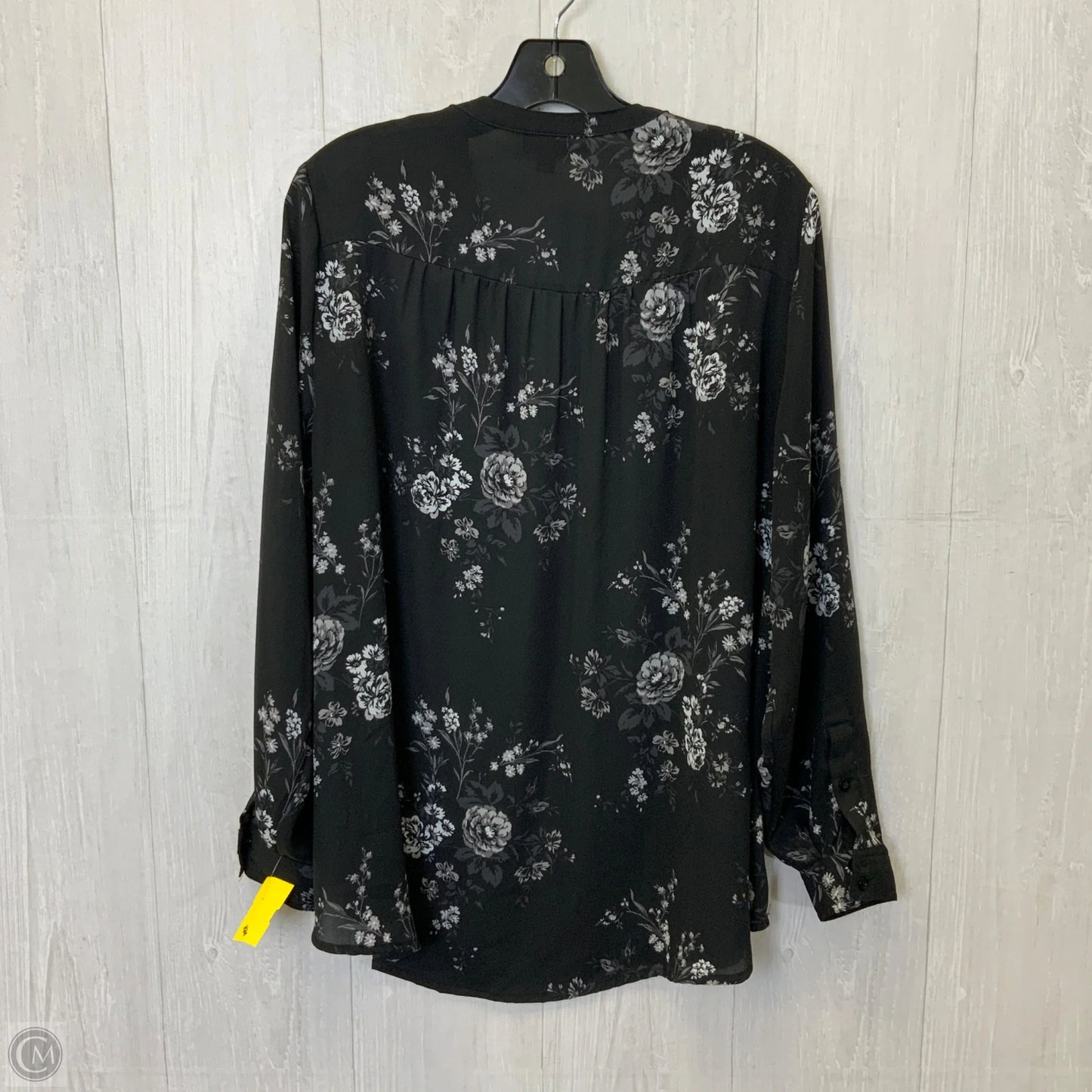 Blouse Long Sleeve By Torrid In Black, Size: L