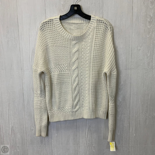Sweater By Clothes Mentor In White, Size: Xl