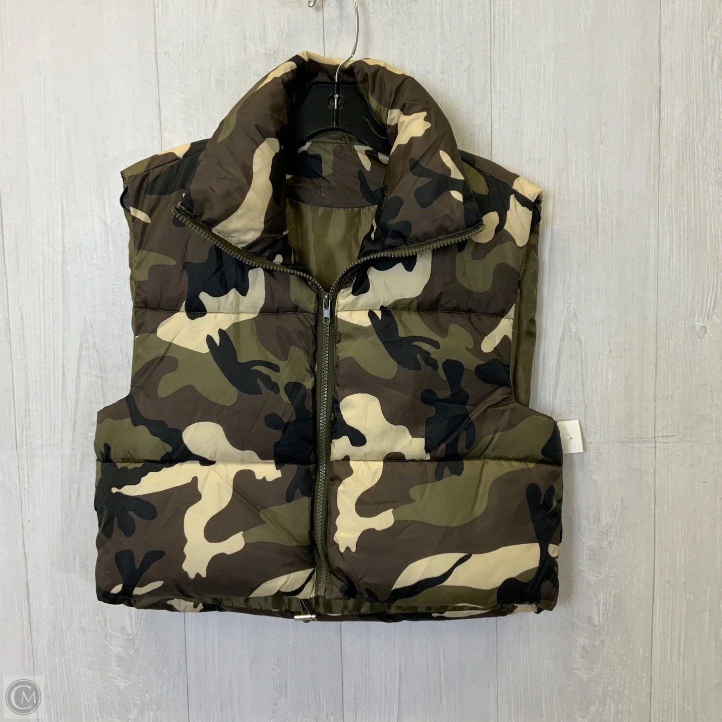 Vest Puffer & Quilted By Clothes Mentor In Camouflage Print, Size: S
