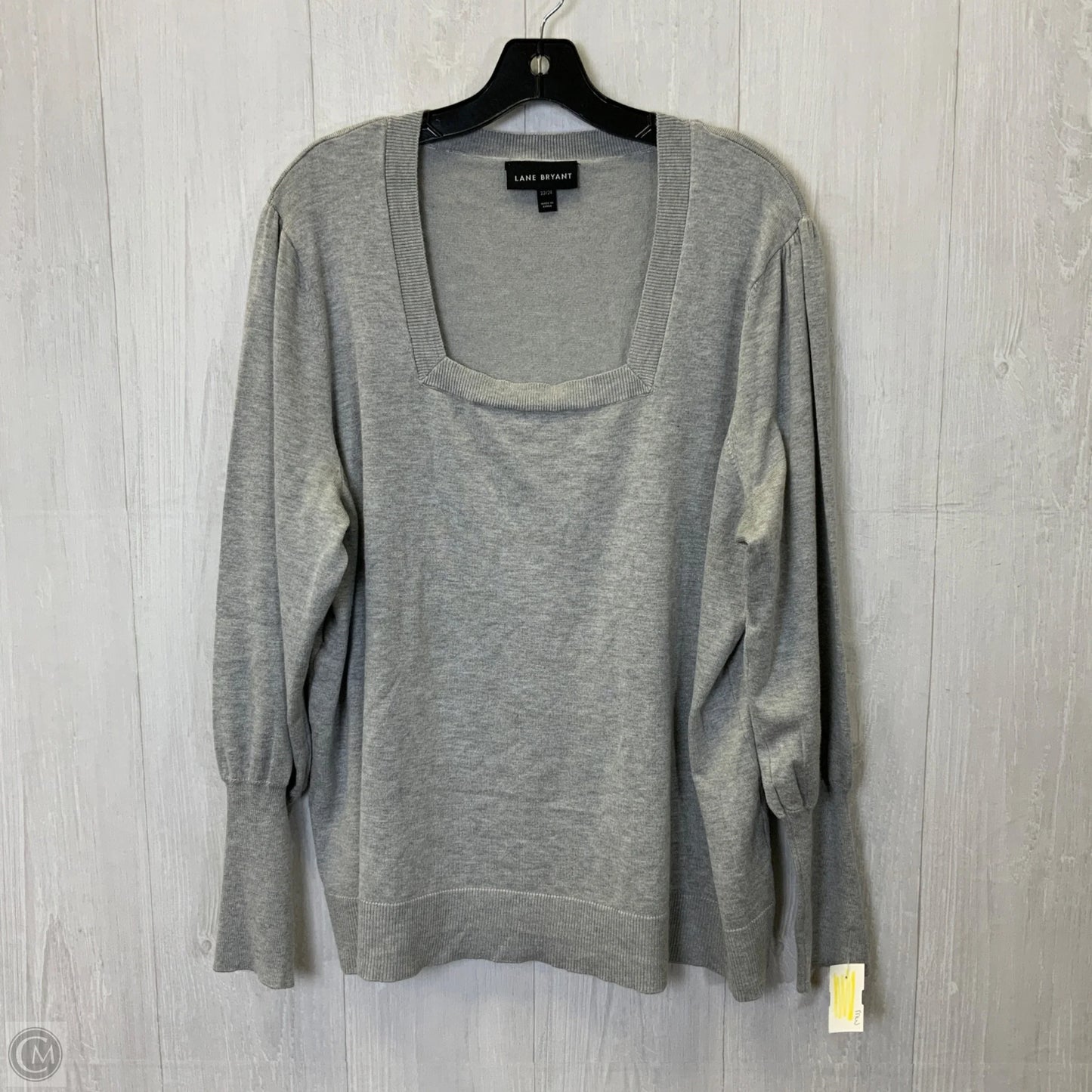 Top Long Sleeve By Lane Bryant In Grey, Size: 3x