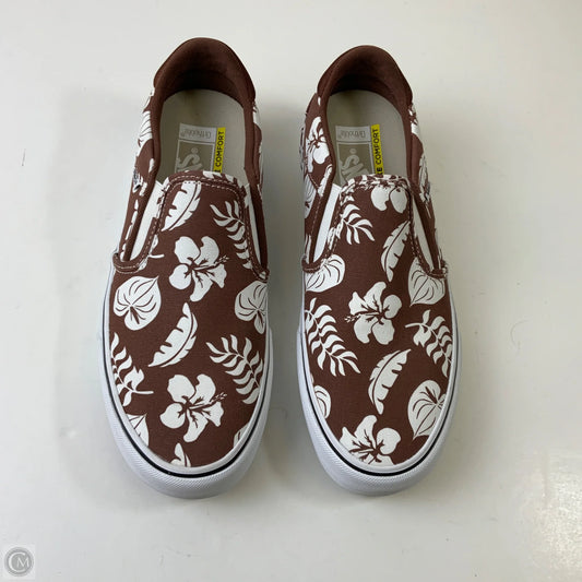 Shoes Sneakers By Vans In Brown & White, Size: 11.5
