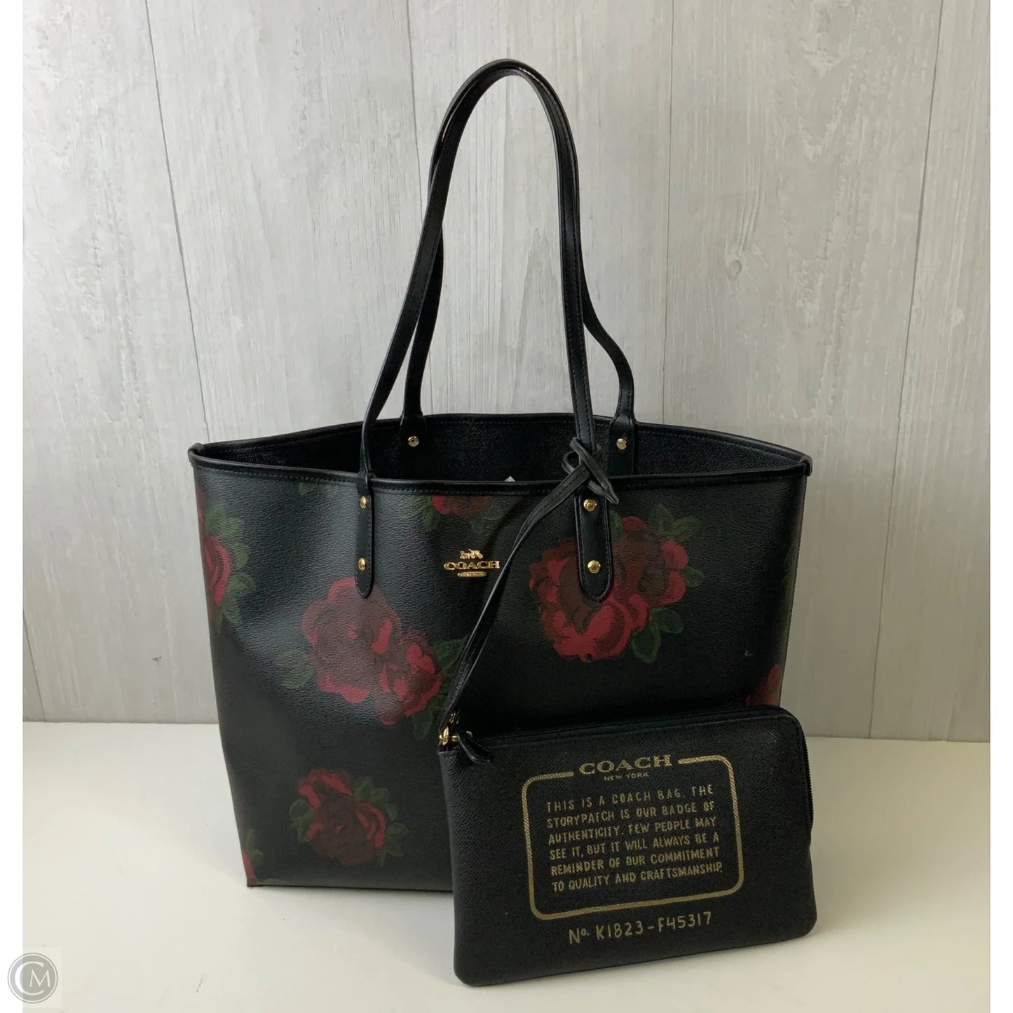Tote Designer By Coach, Size: Large