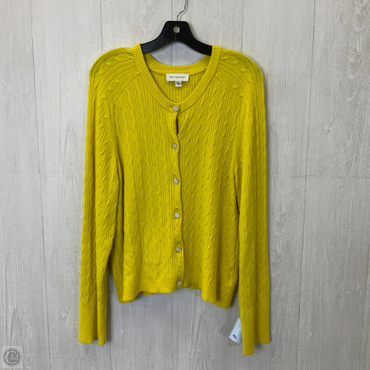 Cardigan By Free Assembly In Yellow, Size: Xxl