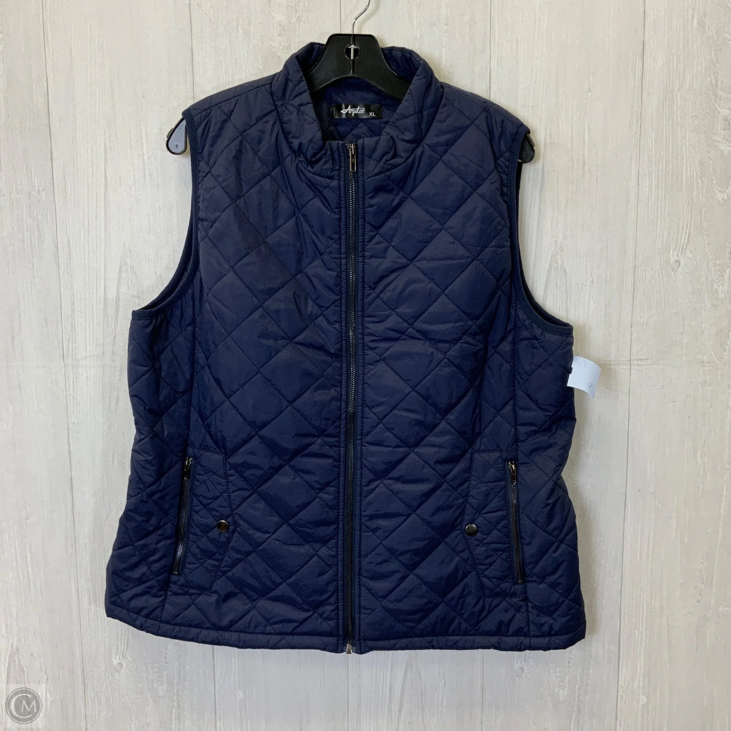 Vest Puffer & Quilted By Clothes Mentor In Navy, Size: Xl